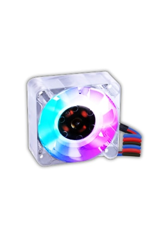 Raspberry Pi 5 52pi 40x40x10mm Soğutma Fanı 5v 4pin - Rgb Led Işıklı 40x40