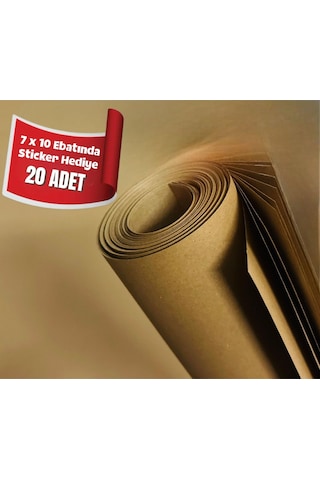 1. Kalite Kraft Kağıt Ambalaj Hediye Çeyiz & Paketleme Kağıdı 100x150 Cm 20 Lu Saman Kağıt
