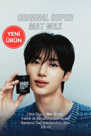 Ultra Güçlü, Mat Bitişli, Kalıntı Bırakmayan, Besleyici Dashu For Men Premium Original Super Mat Wax