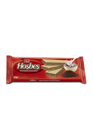 Hoşbeş Sütlü Kakaolu Kremalı Gofret 142 G X 20 Adet