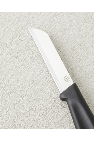 English Home Silent Slash Paslanmaz Çelik 6'lı Bıçak 9 Cm Siyah Siyah
