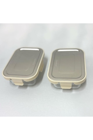 Cooker Ckr3486 Cam Saklama Kabı 370 Ml Krem 2 Adet Krem