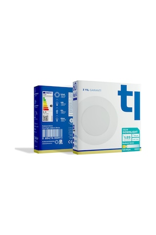 Redeem C12W Downlight, Titreşimsiz, Göz Konforu, 774 Lümen, Tatlı Beyaz, 3500 Kelvin Beyaz