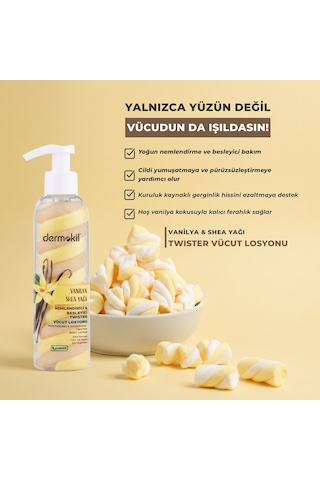 Dermokil Vanilya Shea Yağı Twister Vücut Losyonu 200 Ml