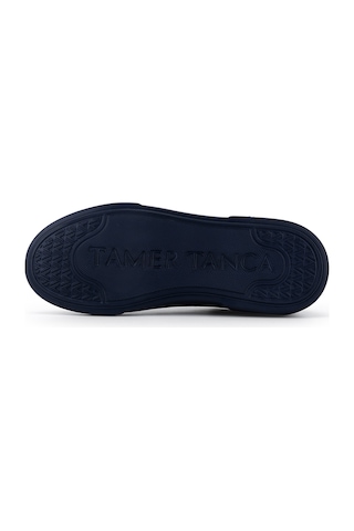 Tamer Tanca Erkek Hakiki Deri Lacivert Taban Sneakers & Spor Ayakkabı 1212 2501 Erk Ayk Y26 Lacı Tbn/lacı Fltr