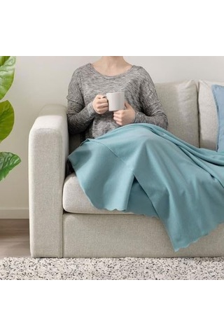 Polar Battaniye Tv Sasta Çift Kişilik İnce Dikişsiz Dört Mevsim Televizyon Battaniyesi, Ultra Yumuşak Peluş Polar, Hafif Ve Sıcak Tutan - 180x210 Cm 36 Derece Üstü