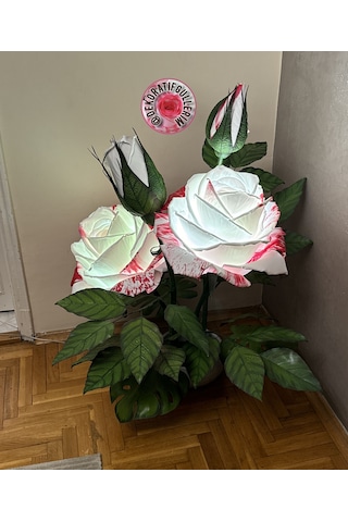 Favorite Beyaz Lambader 112cm 2,5kg 220volt Dekoratif Organik