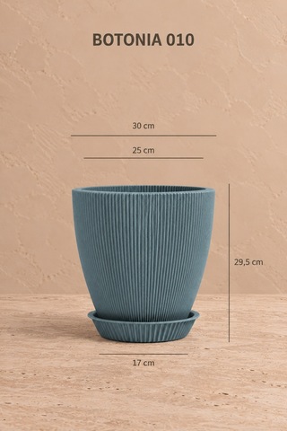 Bostann Dekoratif Saksı - Botonıa 010 - 13l - Gri 13 Lt