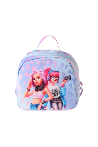 Wow Generation Cool Desenli Mavi - Pembe Renkli Kız Çocuk Isı Yalıtımlı Okul Beslenme Çantası - W6040