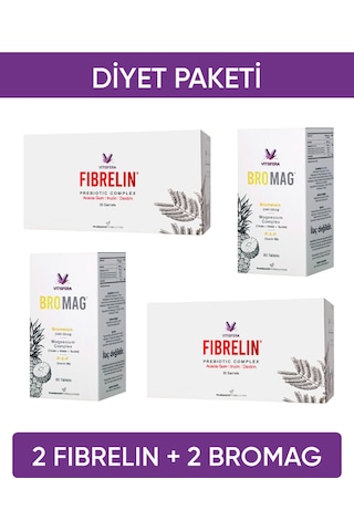 Vitisfera Diyet Paketi 2 Bromag + 2 Fibrelin