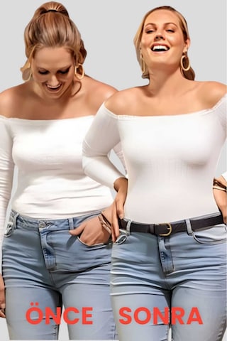 Uniquetrenders Kadın Toparlayıcı Dikişsiz Klasik Korse 2'li Set Siyah - Ten Rengi