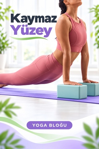 1 Adet Yoga Bloğu Eva Yüksek Yoğunluklu Yoga Block Köpük Pilates Yoga Blok Çok Renkli