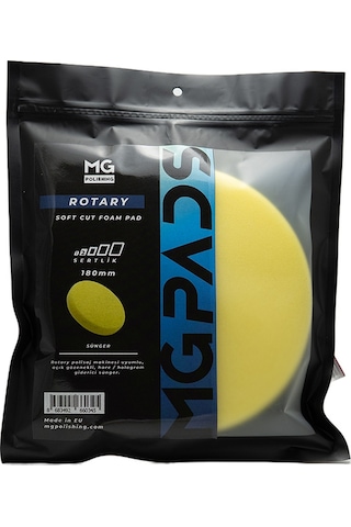 Mg Pads Rotary Hare/hologram Giderici Cila Süngeri Sarı -180 Mm