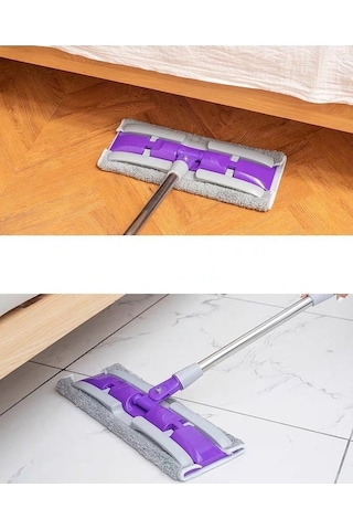 Toysnet Mor Teleskopik Mandallı Mikrofiber Sihirli Mop Yüzey Temizleyici