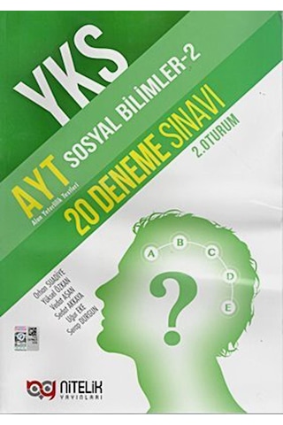 AYT Sosyal Bilimler - 2 20 Deneme Sınavı - Orhan Suadiye - Nitelik Yayınları
