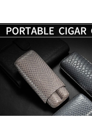 Cigarloong Deri Puro Kılıfı 2'li Croco Vizon 56ring
