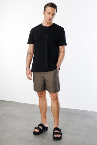 Genius Store Erkek T-shirt %100 Pamuk Regular Fit Standart Kesim Bisiklet Yaka Basic Tişört Basıc-t-shırt1 Siyah