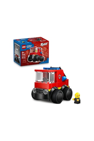 LEGO® City Araçlar – İtfaiye Kamyonu 60482 -5 Yaş ve Üzeri Çocuklar için İtfaiyeci Minifigürüyle Yaratıcı Oyuncak Yapım Seti (67P)