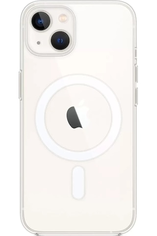 İthalat Apple iPhone Uyumlu 15 Kılıf Magneticsafe Şeffaf Silikon - Şeffaf Beyaz