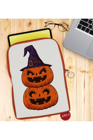 Bk Gift Pumpkin Tasarımlı Taşınabilir Koruyucu Tablet Kılıfı & Or (531952985)