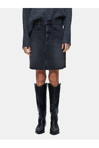 Serıssa Mini Antrasit Jean Etek Mid Indigo