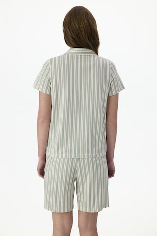 Penti Cozy Stripes Gömlek Şort Pijama Takımı Ge34