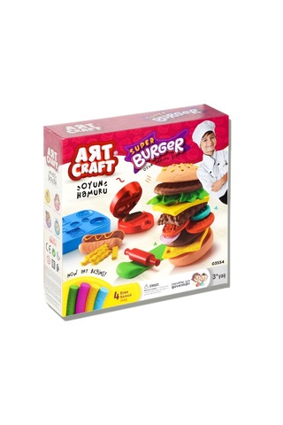 Dede Hamburger Oyun Hamuru Seti Çok Renkli