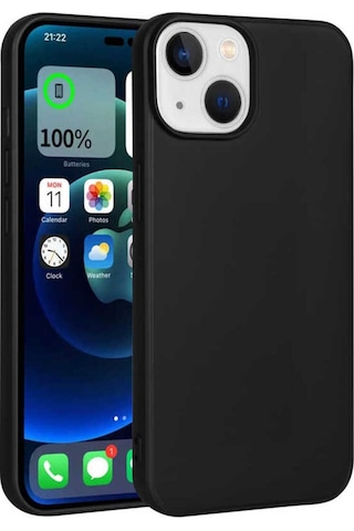 Apple Uyumlu iPhone 14 Plus Kılıf Zore Premier Silikon Kapak Siyah