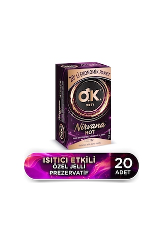 Okey Nirvana Hot Prezervatif 20'li