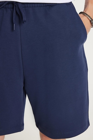 Tudors Erkek Relax Fit Rahat Kesim Yandan Cepli Lacivert Bermuda Şort-35223 Lacivert