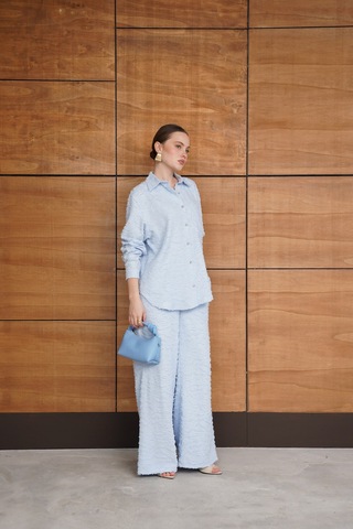 Verymoda Jakarlı Dukuma Pantolon F2020 Mavi