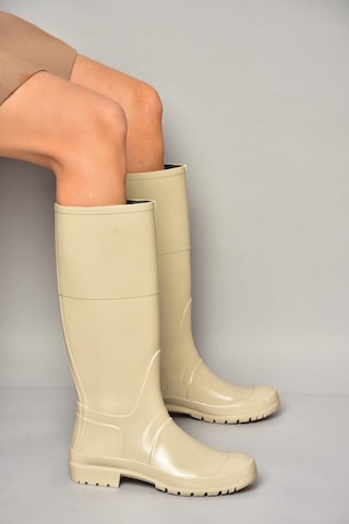 Fox Shoes T858704009 Bej Yağmur Çizmesi Bej-suni Deri Bej