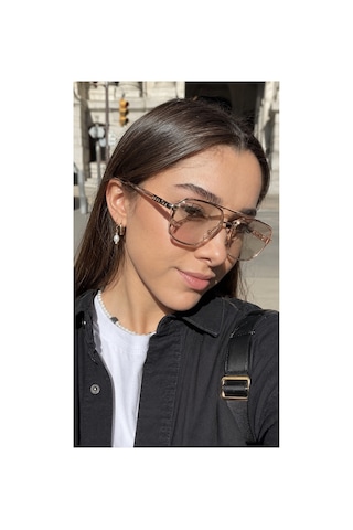 Rose Çerçeve Pembe Cam Kadın Güneş Gözlüğü Ae0039c5c Pembe