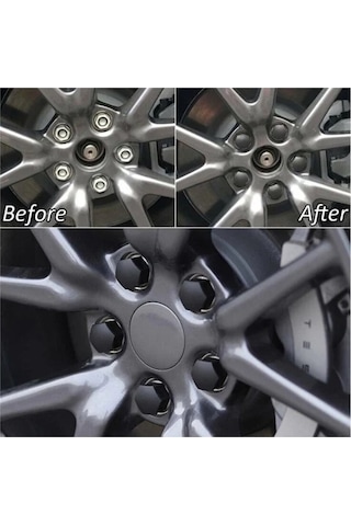 Bijon Kapağı 19 Mm Siyah Renk 20'li Paket İthal