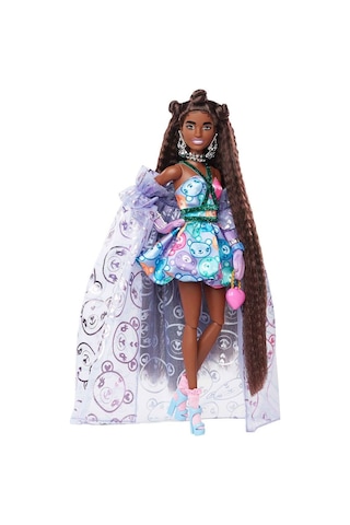 Barbie Extra Fancy Mor Kostümlü Bebek