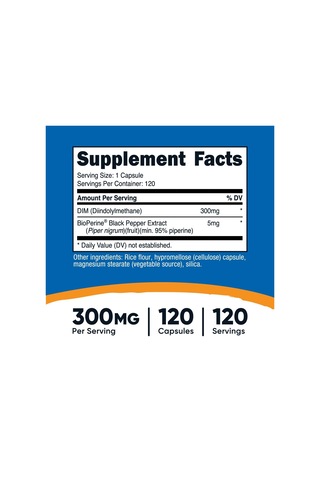 Nutricost Dım 300 Mg 120 Capsules