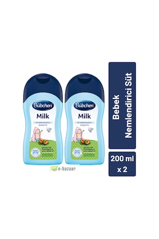 Bübchen Bebek Nemlendirici Süt 200 ml - 2'li Paket
