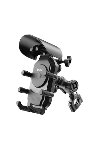 Bph05 Güneş Ve Yağmur Korumalı Gidon Bağlantılı 360 Derece Ayarlanabilir Güneşlikli Motosiklet Bisiklet Scooter İçin Universal Telefon Tutucu Diğer