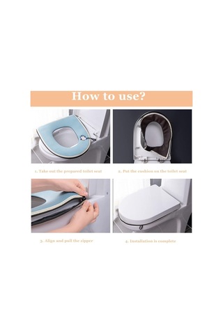 Çoğu Tuvalete Uygun Minderli Ve Saplı Yıkanabilir Klozet Oturağı B Diğer