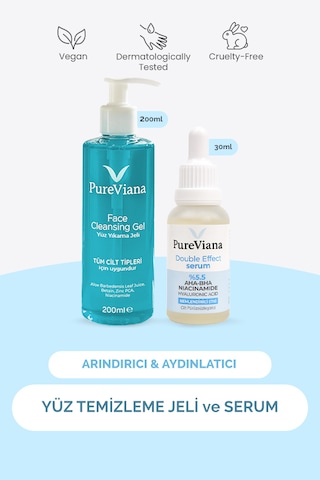 Pureviana Arındırıcı & Aydınlatıcı Cilt Bakım Seti