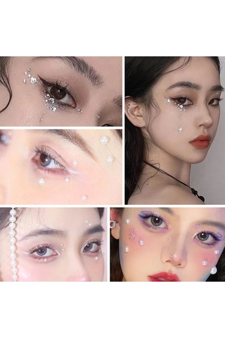 Wezone 3mm Akrilik Gümüş İnek Sütü İçin 450 Adet Pırlanta Sticker, 5'li Paket, Çocuklar İçin Dıy Makyaj Dekorasyon, Gönüllü Okul Ödülü