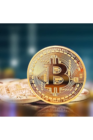Bitcoin Madeni Hatıra Parası Madeni Bitcoin Hediye Sikke Para 5570 diğer
