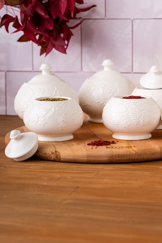 Emsan Grape 5'li Baharat Takımı Beyaz