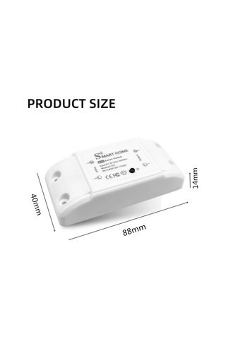 Yaozixa Akıllı Wi-fi+bluetooth 10a Kontrolörü - 90-250v, 2200w, Smartlife/tuya Uygulaması İle Uzaktan Kontrol, Yangın Engelleme Abs Malzeme