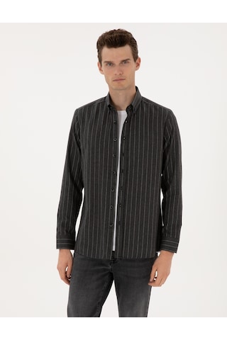 Pierre Cardin Erkek Antrasit Gömlek Desenli 50316765-vr006 Antrasit