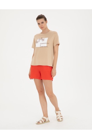 Pierre Cardin Kadın Nar Çiçeği Şort 50288406-vr239