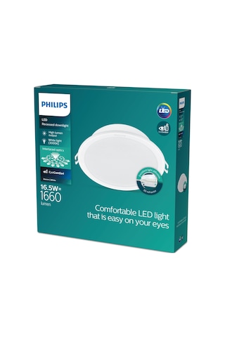 Philips Meson Tavan Gömme Spot 16.5W 1660 Lumen 3000K Sarı Işık (150mm delikler için uygundur)