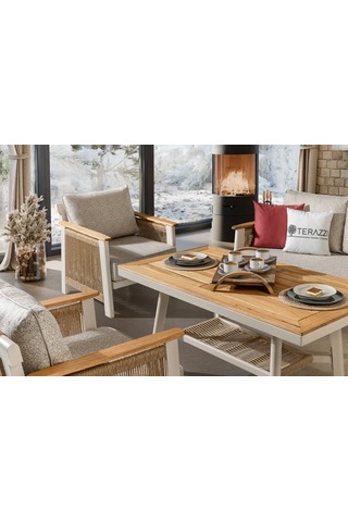 Melody Bahçe & Balkon Oturma Grubu Krem