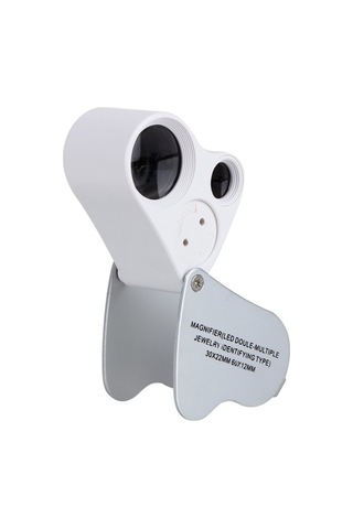 Bushman Led Işıklı Çift Göz 60X 30X Büyütme Büyüteç