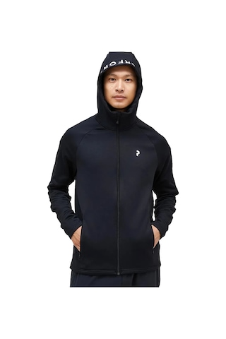 Peak Performance Peak Performance Rider Zip Hood Erkek Siyah Fleece 28860 Siyah